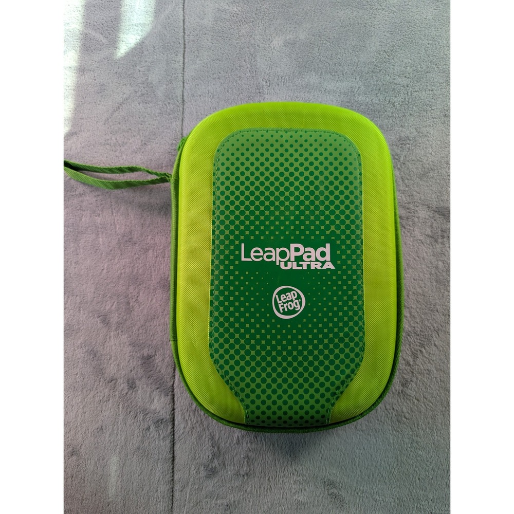 LeapFrog LeapPad Ultra Carrying CASE ONLY! Lime Green Hardshell Zipper 3061465A